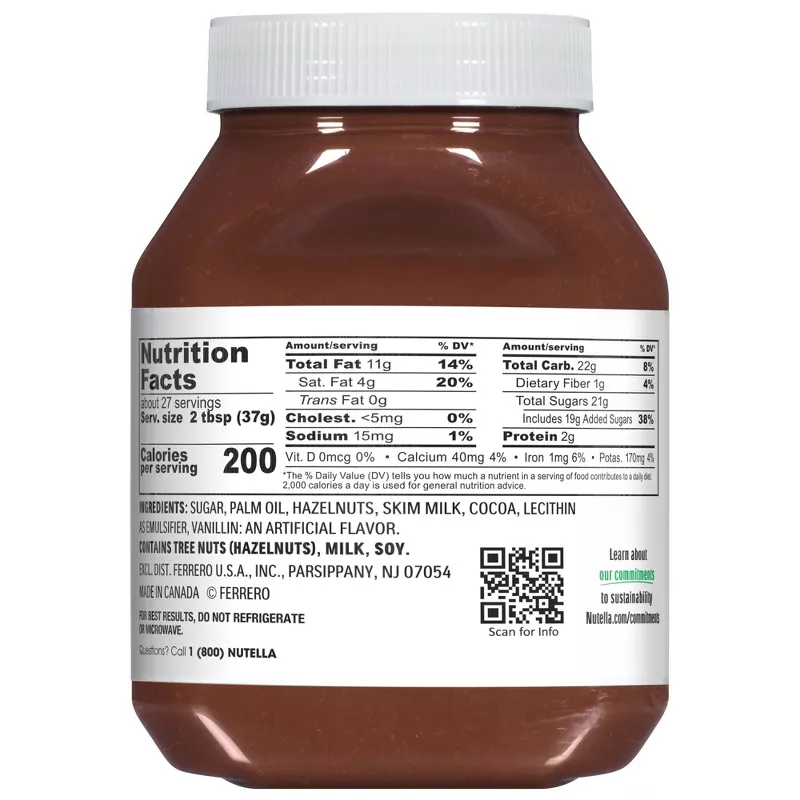 Nutella - Hazelnut Spread with Cocoa, 950g