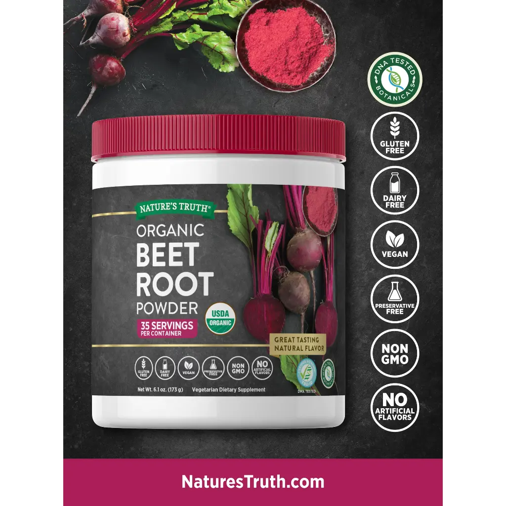 Nature's Truth Organic Beet Root Powder 6.1oz (173g) 