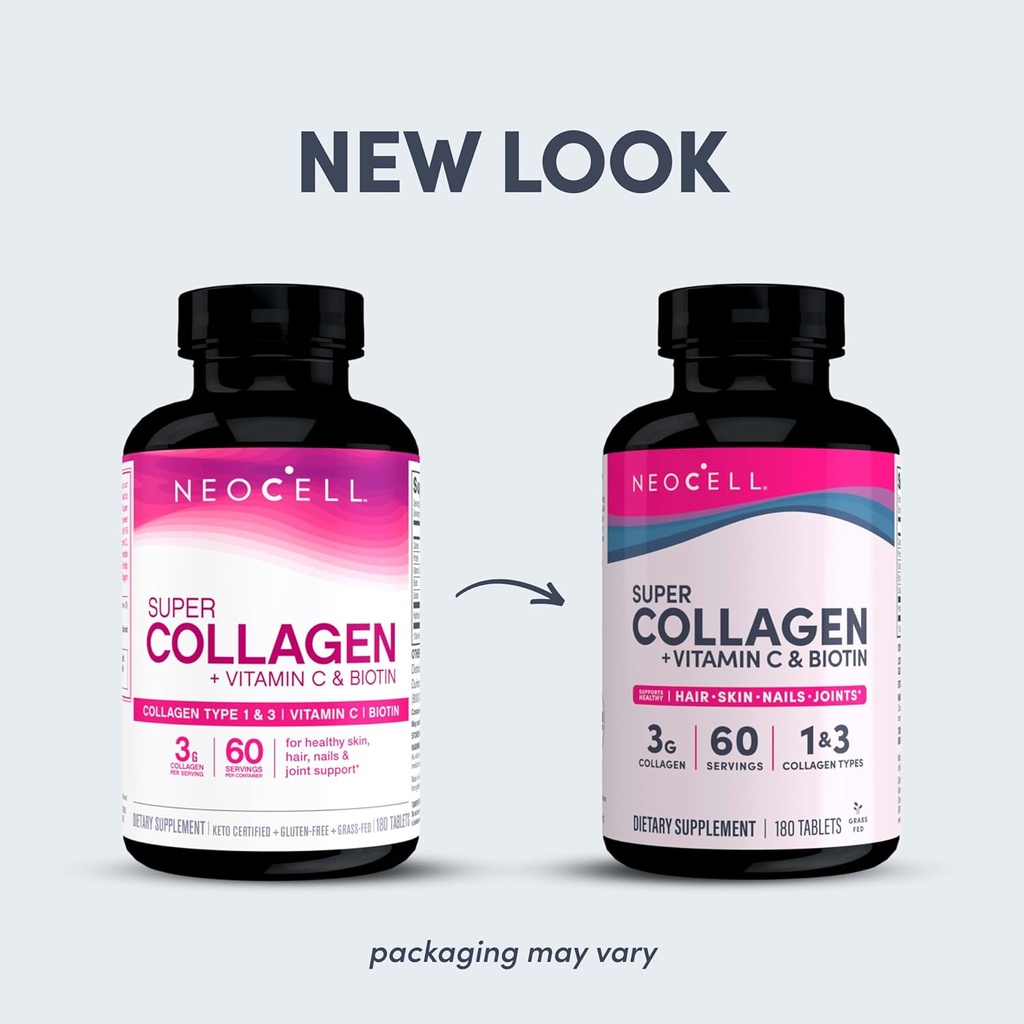 NeoCell - Super Collagen Tablets + Vitamin C & Biotin 180 tablets