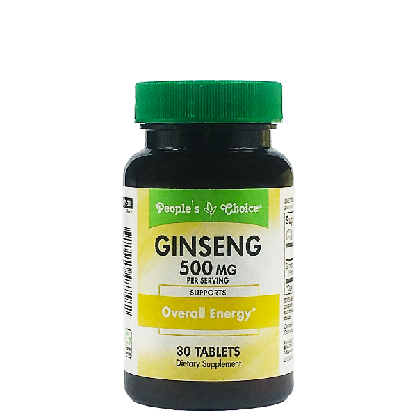 People's Choice - Ginseng 500mg , 30 Tablets