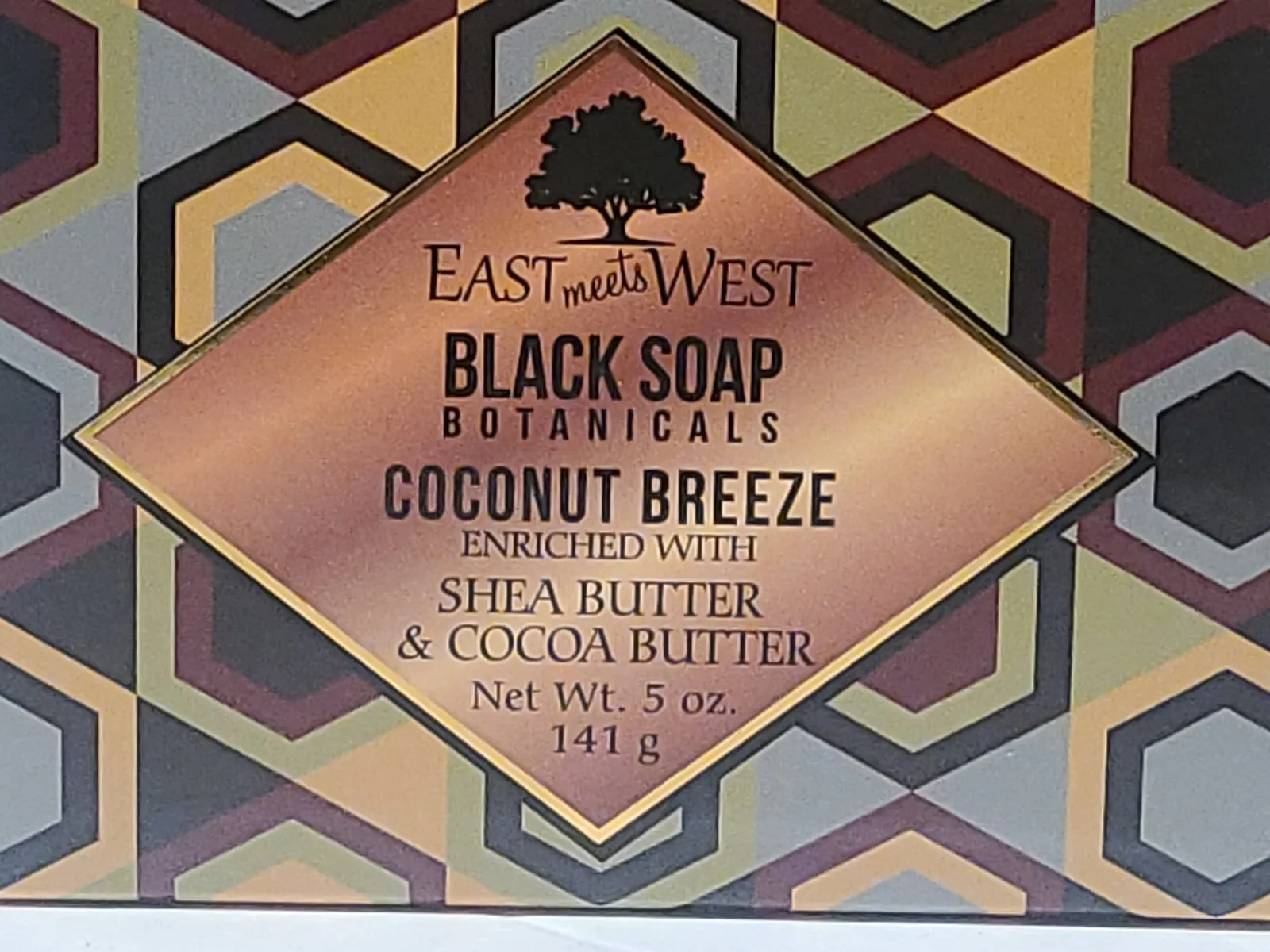 East Meets West Black Soap Botanicals Cherry Almond Shea Butter & Cocoa Butter (141g)