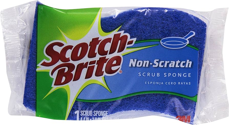 Scotch-Brite No Scratch Scrub Sponge, Multi-Purpose, 1 ct