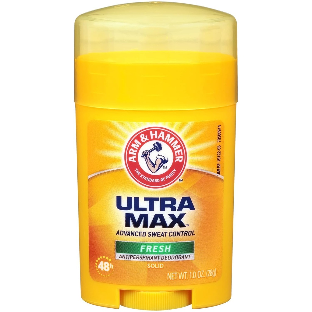 Arm & Hammer, UltraMax, Solid Antiperspirant Deodorant, Fresh, 28g