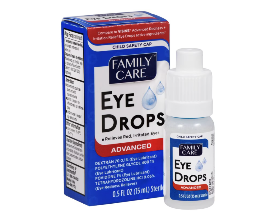 Family Care Advanced Formula Sterile Eye Drops, 0.5 oz. Bottles