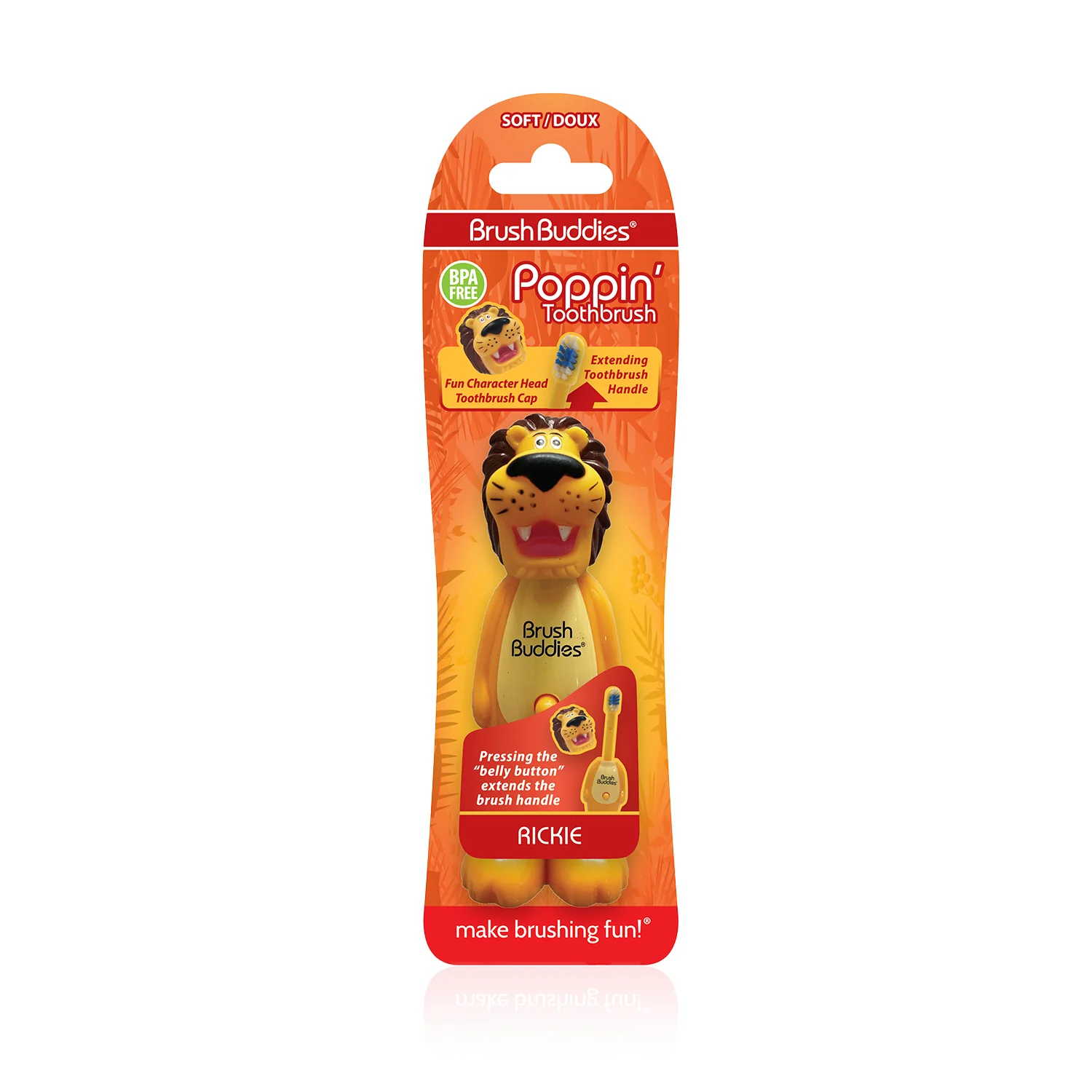 BrushBuddies - Poppin' Rickie (Lion) Toothbrush