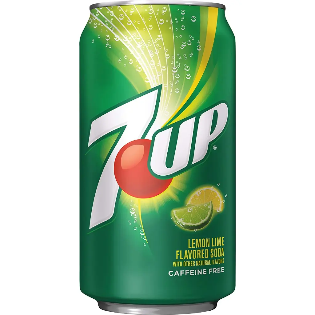 7up lemon lime Soda can, 12 Oz