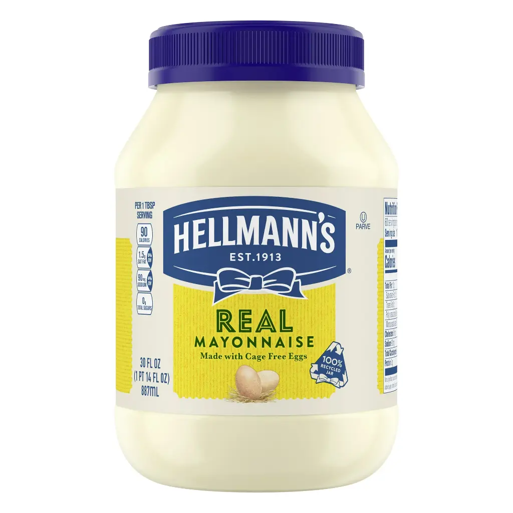 Hellmann's Mayonnaise Real Mayo 30 oz (887ml)