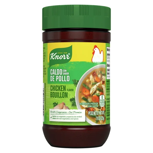 Knorr Chicken Flavor Bouillon, Caldo con Sabor de Pollo - 225g 