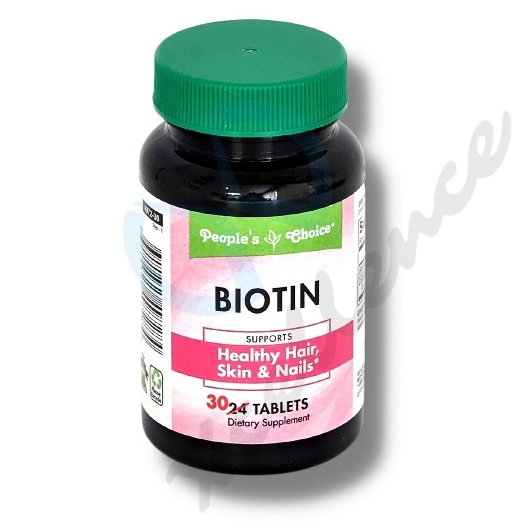 People's Choice - Biotin, Healthy Hair, Skin & Nails , 30 Tablets