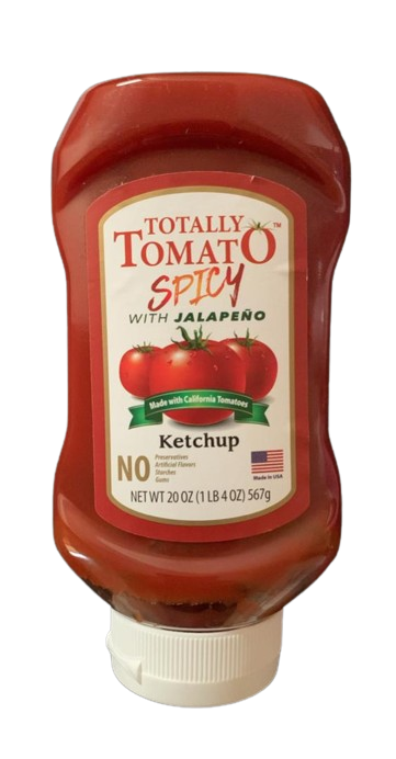 Totally tomato spicy Ketchup, 24 oz.