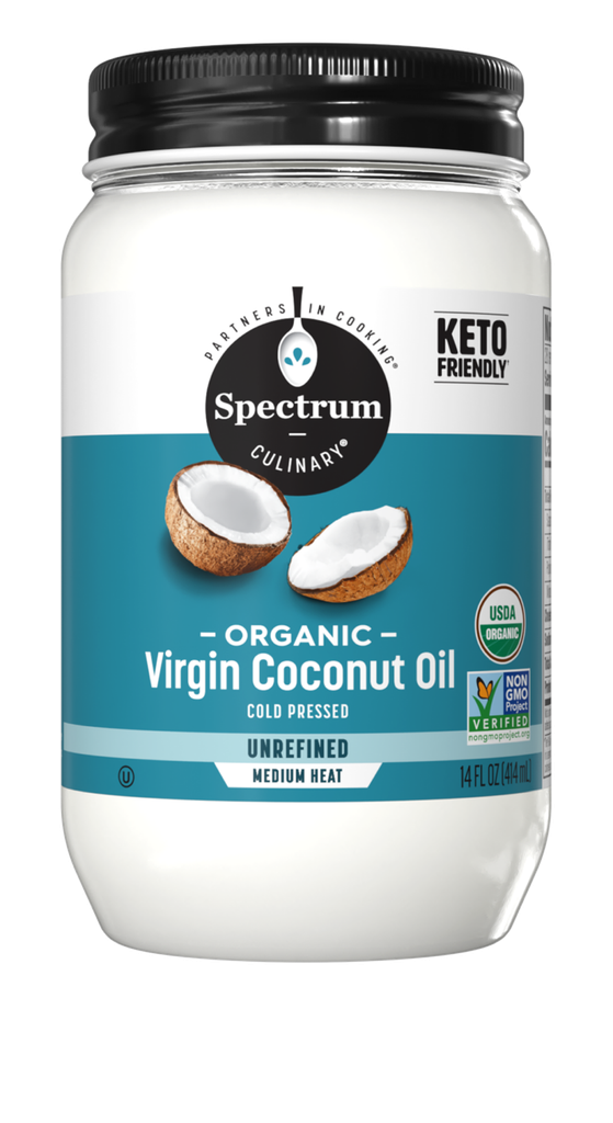 Spectrum culinary organic virgin coconut oil cold pressed/unrefined(414ml)