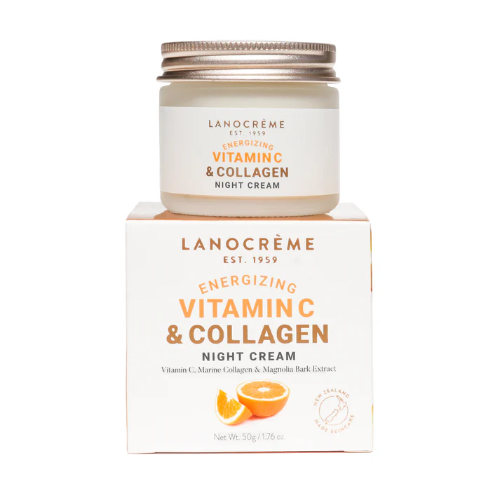 Lanocreme Energizing Vitamin C & Collagen Night cream(50g)