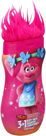 Trolls Poppin Strawberry scented 3 in 1 Body wash(236ml) 