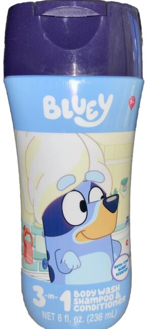 Bluey Bath-time Berry scented 3 in 1 Body wash 8 oz(236ml)
