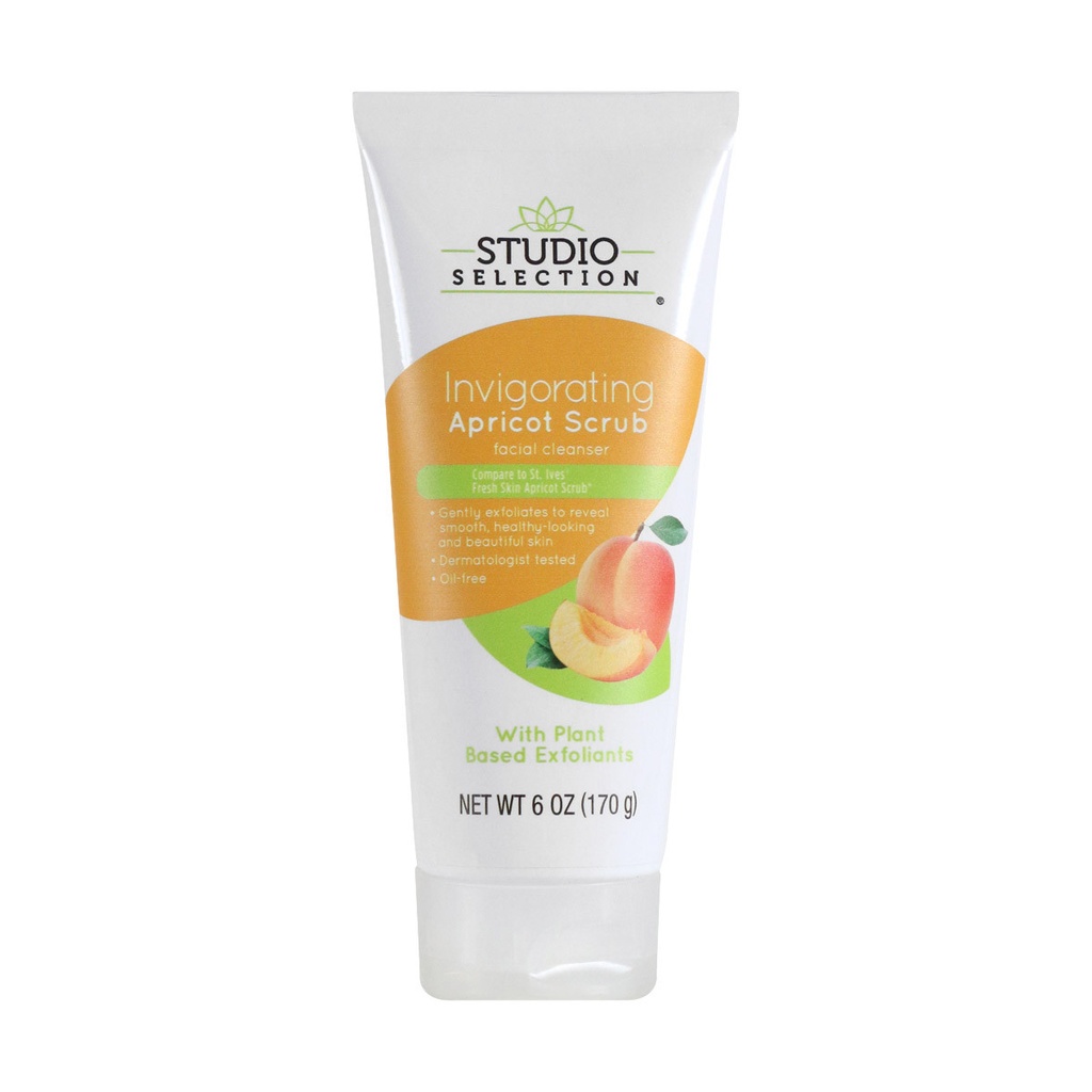 Studio Selection- Invigorating apricot  scrub170g 