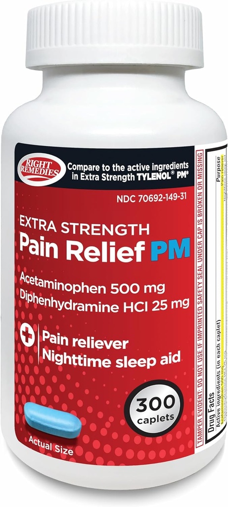 Right Remedies - Pain Relief - 60 caplets 500mg