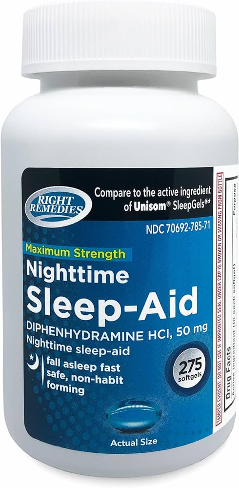 Right Remedies - Nightime sleep-Aid - 72 caplets  