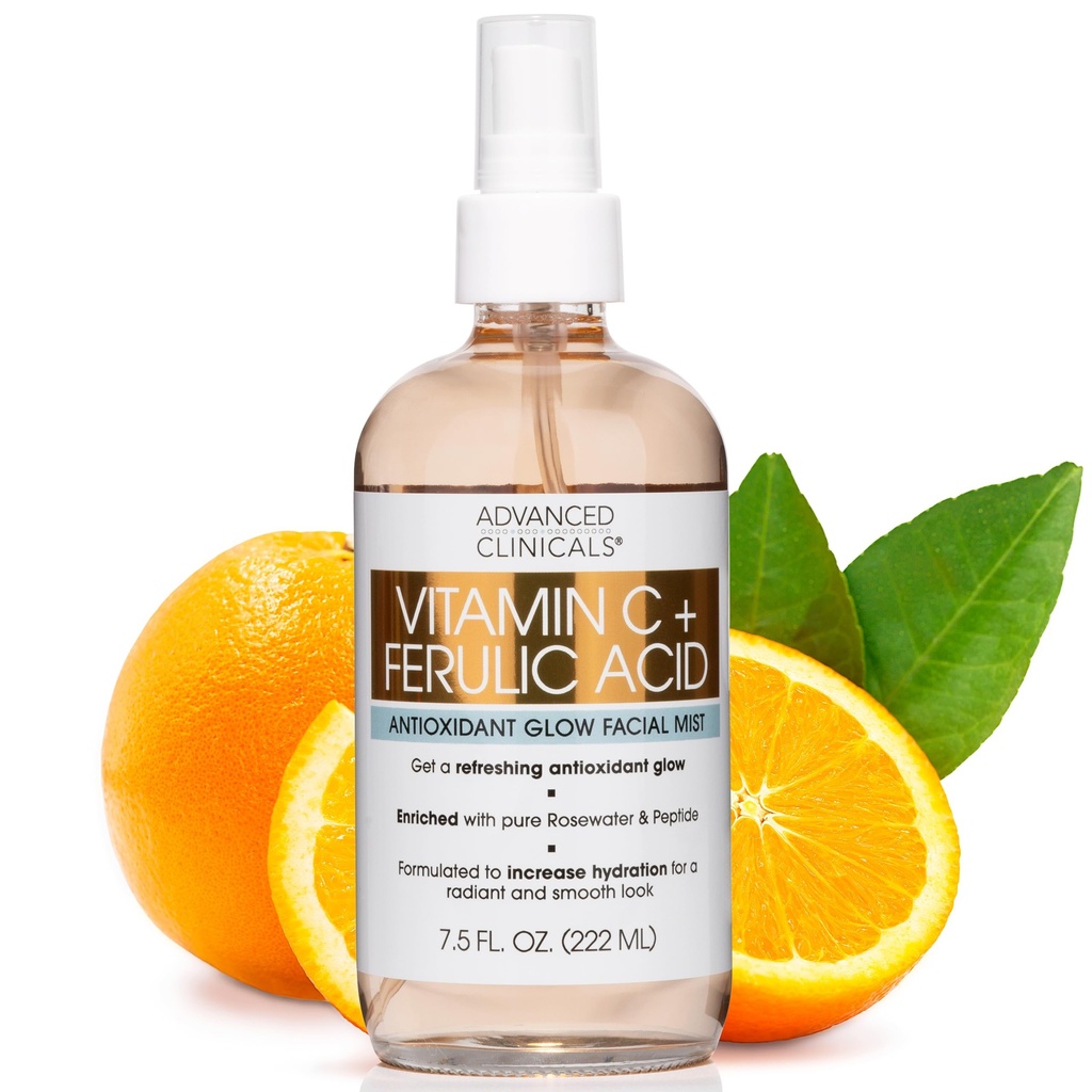 Advanced Clinicals- Vitamin C+Ferulic Acid FACIAL MIST(222ml) 