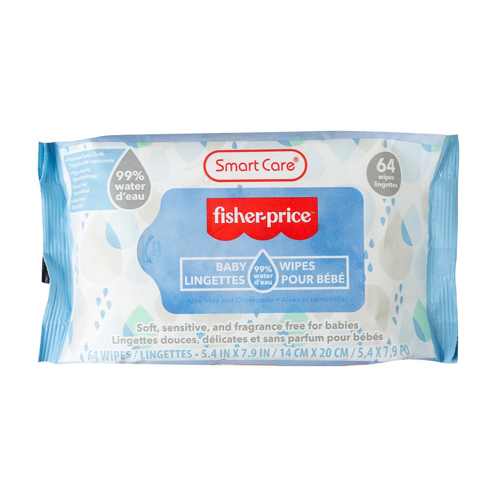Fisher Price Baby wipes 64 wipes
