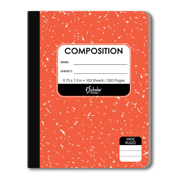 ischolar Orange 1 subject- college ruled, 70 Sheets