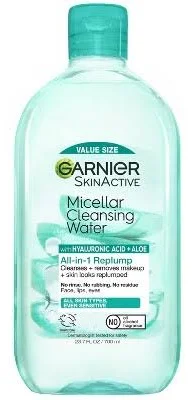 Garnier - SkinActive Micellar Hyaluronic Acid & Aloe Replumping Cleansing Water & Removes Makeup - 23.7 fl oz