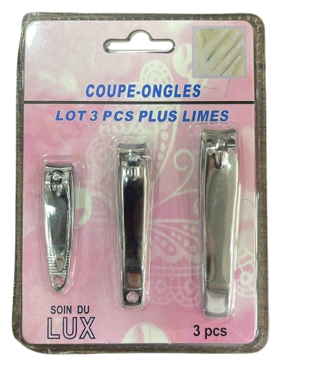 Soin du LUX - Coupe-ongle - 3pcs