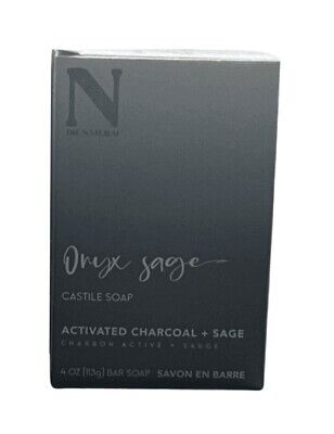 Dr Natural onyx sage castile soap charcoal+sage 4oz(113g)