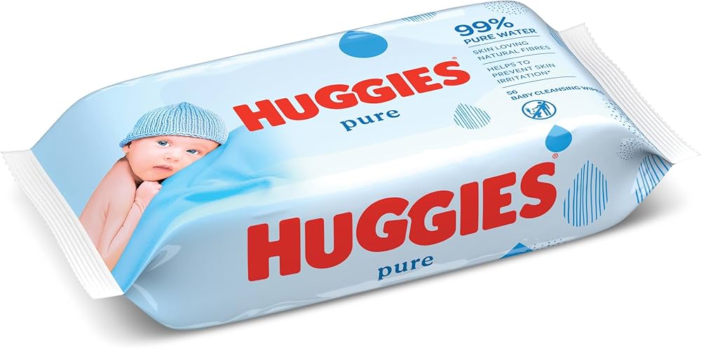 [FR] Huggies Pure 99% pure water Baby Wipes, 56 ct Pack