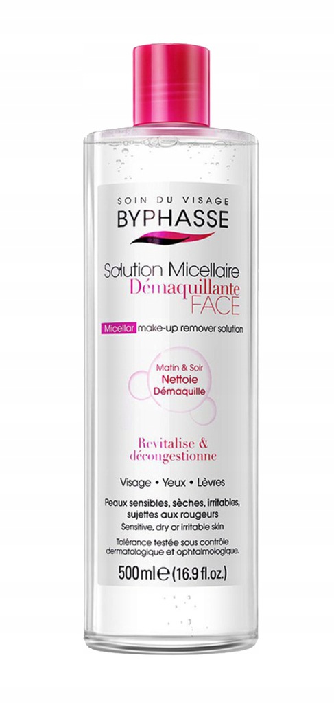Soin du visage Byphasse solution Micellaire 4 en 1 (500ml)