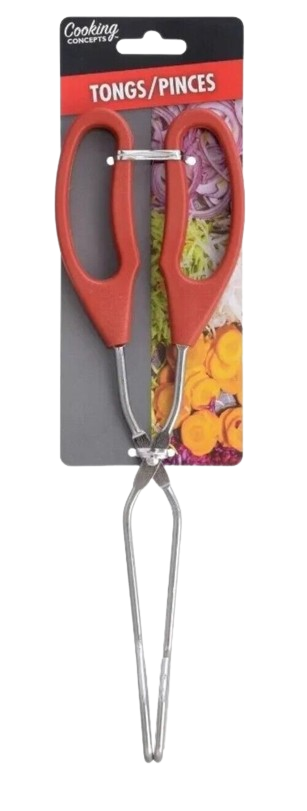 Cooking Concepts Metal Tongs with Plastic Handles 9.5 in.