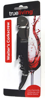 True Living 3 In 1 Waiter's Corkscrew