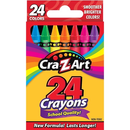 Cra-Z-Art School Quality Crayons, Multi - 24 / Box