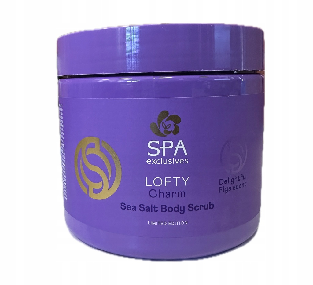 spa lofty charm sea salt body scrub