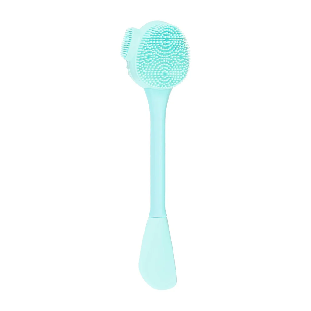 Beauty star facial brush with spatula (bleu)