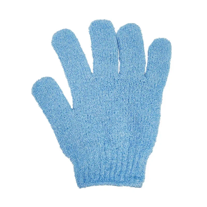 the bath shop gants exfoliants (bleu)