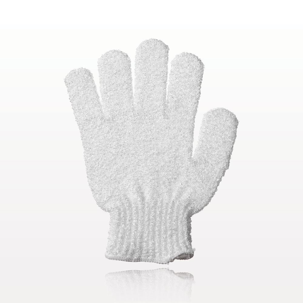 the bath shop gants exfoliants (blanc)  