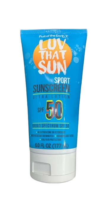 Fruit Of The Earth luv that sun sport sunscreen ultra lotion spf 50