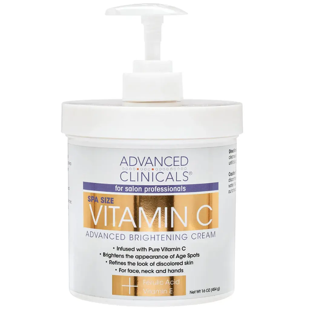 Advanced Clinicals, Vitamin C advanced brightening cream, 16 oz(454g)