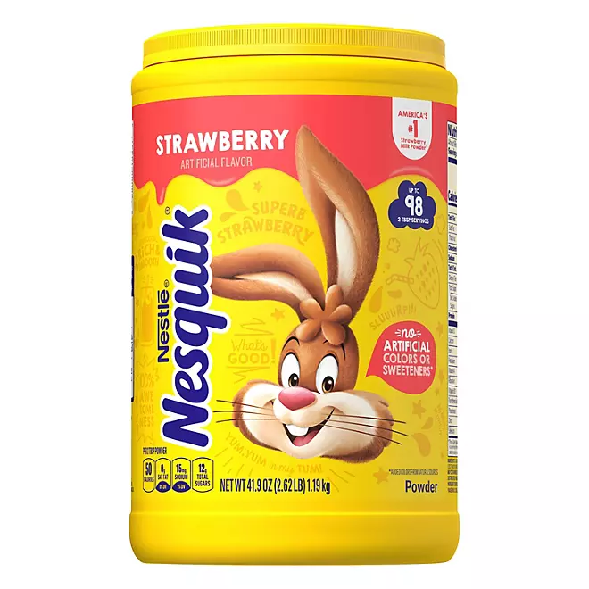 Nestle, Nesquik Strawberry Drink Mix, 2.81 lbs 