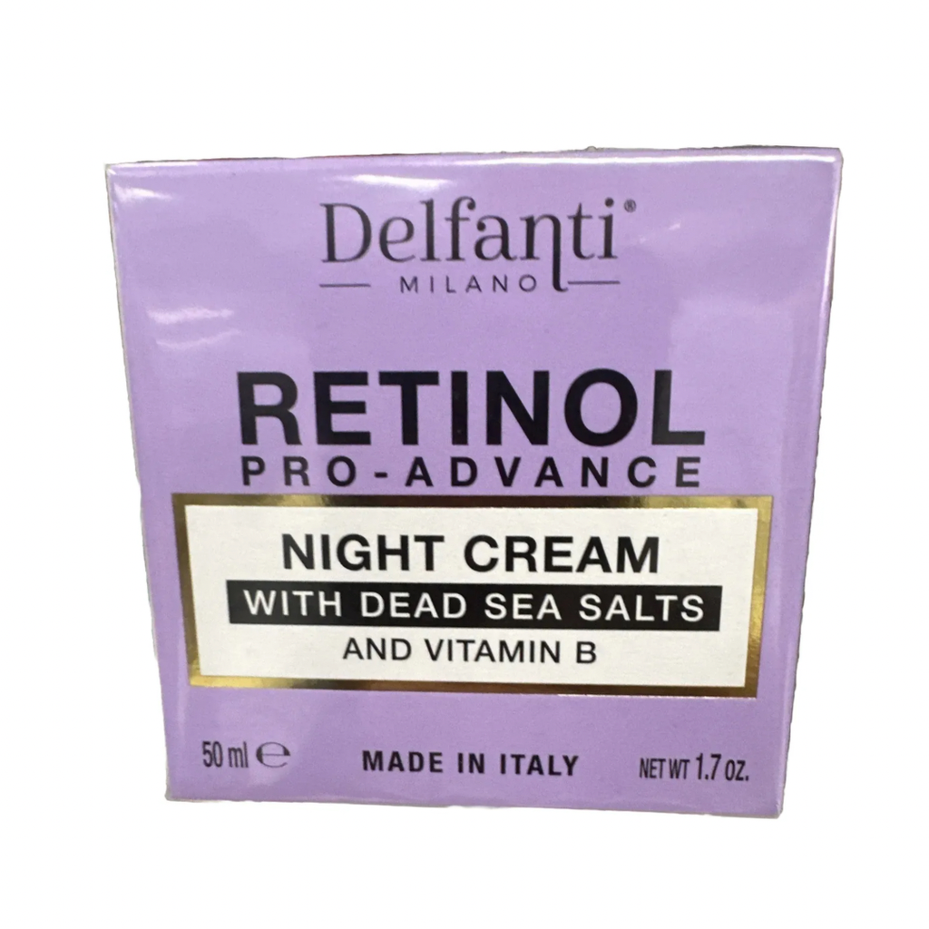 Delfanti Retinol - Pro Advance Night Cream W/ Dead Sea Salts & Vitamin B / 50 ml