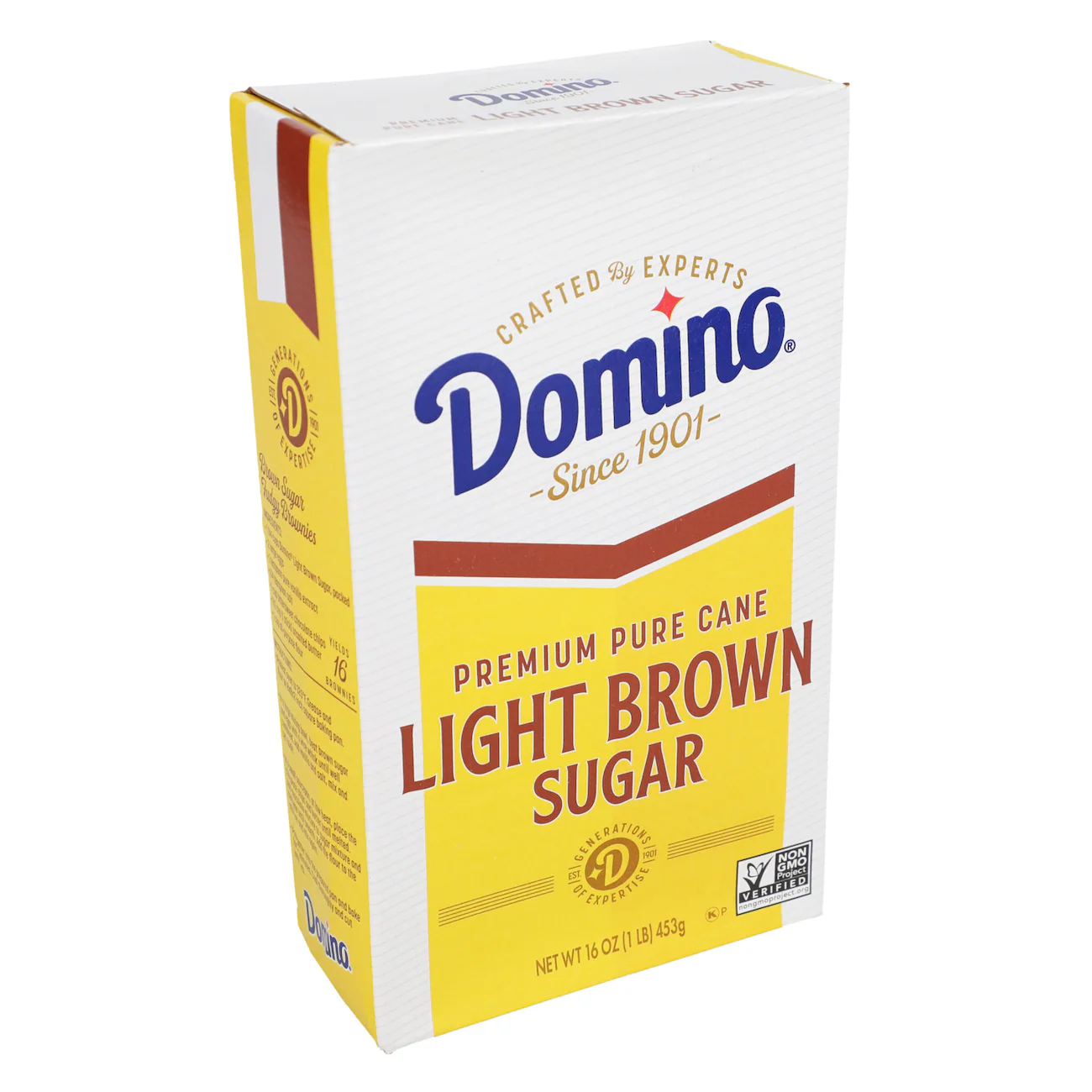 Domino Premium Pure Cane Light Brown Sugar, 16-oz. Box