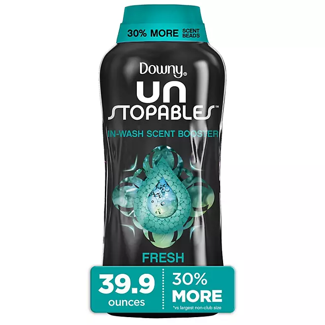 Downy Unstopables In-Wash Laundry Scent Booster Beads, Fresh, 39.9 oz