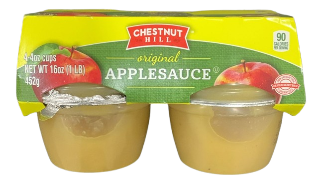 [FD] Chestnut Hill Applesauce 4-4oz cups(452g)
