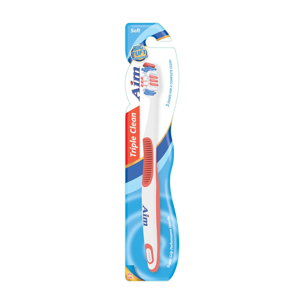 Aim Triple Clean Toothbrush - Soft