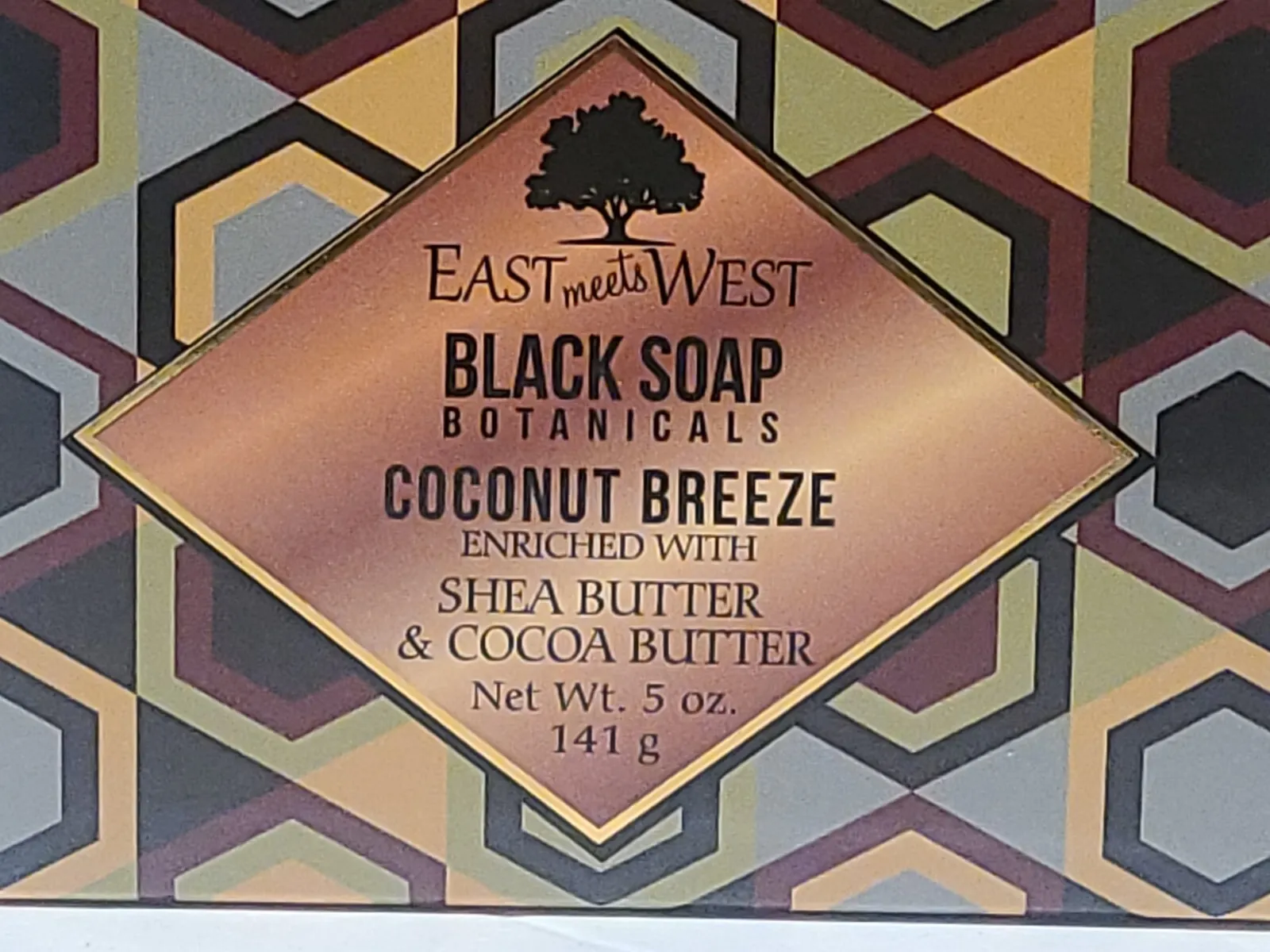 East Meets West Black Soap Botanicals Coconut Breeze Shea Butter & Cocoa Butter