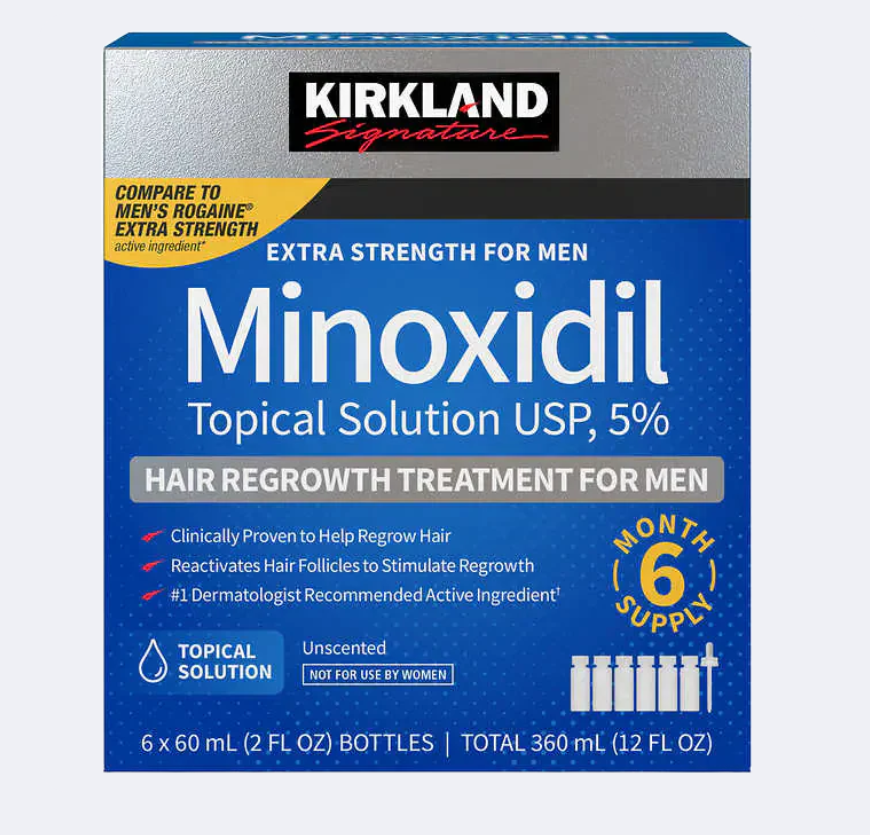 Kirkland Minoxidil hair regrowth treatment for men (60g)