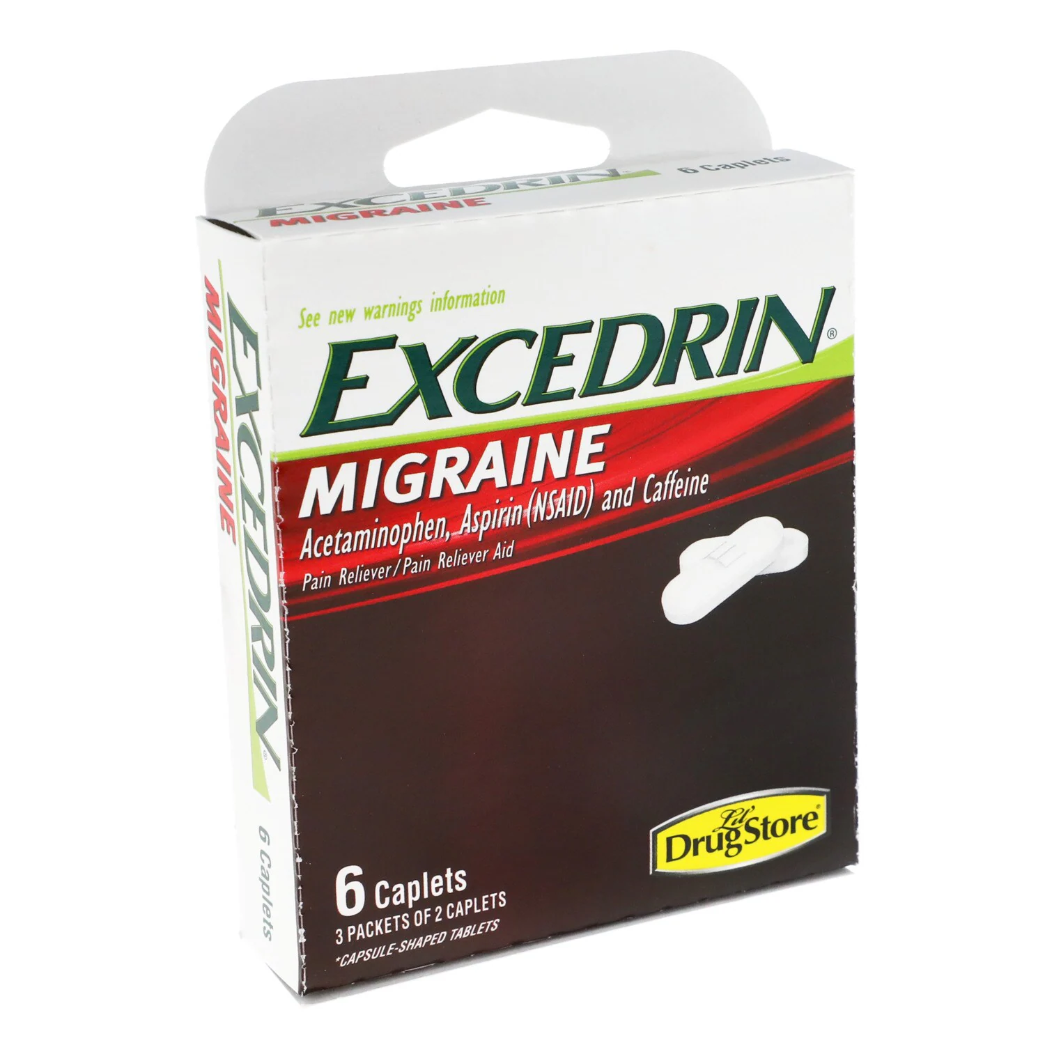 Excedrin Migraine Caplets, 6-ct. Packs