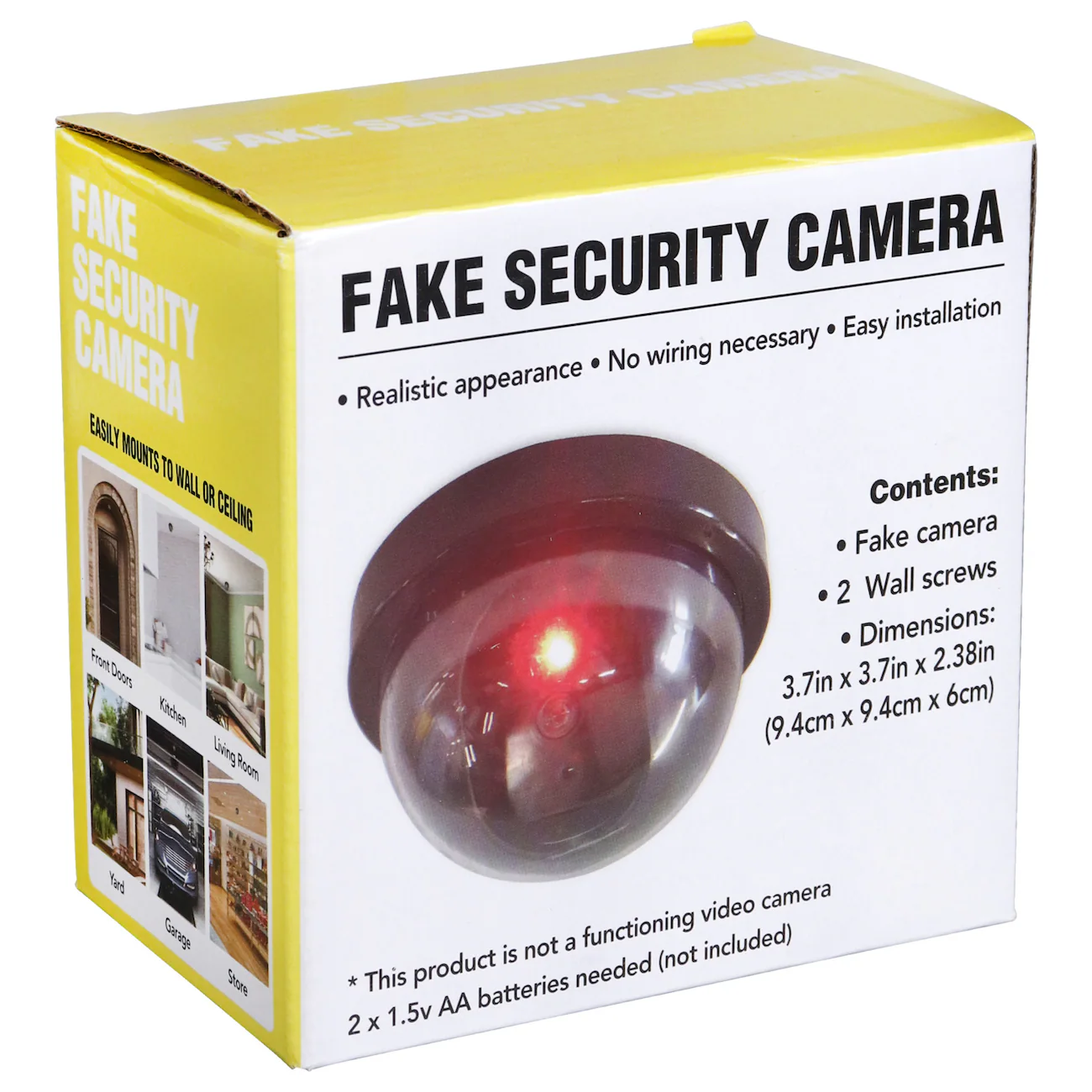 Fake Security Camera, 3.7x3.7x2.3 in.