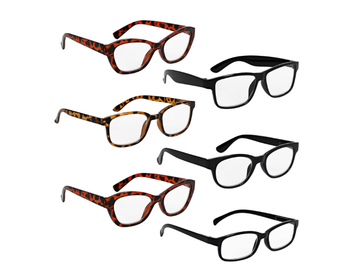 Assorted +2.75 Wide Frame Reading Glasses, 1-ct. Packs
