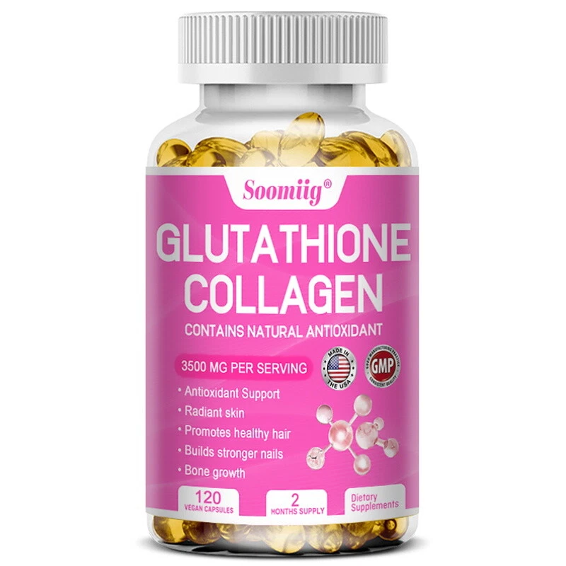 [CN] Soomiig - L-Glutathione Capsules 3500MG Natural Anti-Aging Skin Whitening 120 Caps